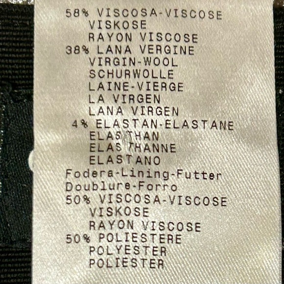 Giorgio Armani Black Straight-Leg Pants | Made in Italy | Size 44 - Picture 4 of 6